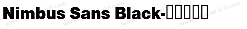 Nimbus Sans Black字体转换